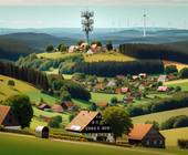 Landschaft mit 5G